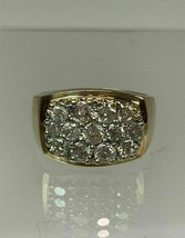 1.60 KT Rotondo Diamanti Finti da Uomo Fede Nuziale 14k Placcato Oro Giallo - £140.75 GBP