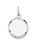 14k Gold Etched Edge .009 Gauge Engraveable Round 13mm Disc Charm XWM616/09 - $3,190.48 MXN