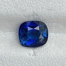 Natural Royal Blue Sapphire 1.29 Cts Cushion Cut Sri Lanka Loose Gemstone - £432.99 GBP