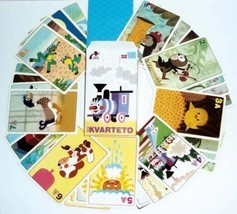 Children&#39;s Quartets (Card Game), Train and Cute Picture Cards, European ... - $8.30