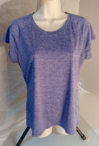 RBX Active Gray / purple Short Sleeve Performance T-Shirt  woman&#39;s size m - £5.34 GBP