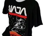Black Astronaut T Shirt Men&#39;s Large Ring Of Fire Nothing Out Here Space Tee - $13.20
