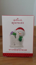 Hallmark Let It Snow N Is For Nip In The Air 2013 Christmas Ornament - £7.98 GBP