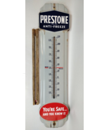 50s Prestone Anti Freeze Thermometer 36&quot; Porcelain &amp; Metal WORKS Read Desc - €555,01 EUR