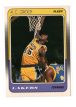 1988-89 Fleer A.C. Green #66 Los Angeles Lakers Basketball Card NBA HOF EX - £1.54 GBP