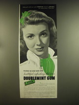 1939 Wrigley&#39;s Doublemint Gum Advertisement - Virginia Vale - £14.73 GBP