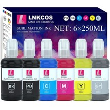 6250Ml Sublimation Ink For Epson Ecotank Et-8500 Et-8550 Printers (6 Col... - £122.14 GBP