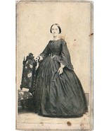  Persis Jane Eveleth wife of Joshua Frost Tannatt CDV Photo - Springfiel... - $19.75