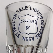 St. Paul On Sale Liquor Dealers Association Shot Glass Vintage Minnesota - $11.98