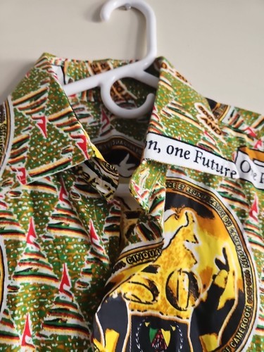 50th Anniversary of Cameroonian Independence/Reunification Button Front Shirt, M Item image 2