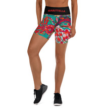 YOGA SHORTS WOMEN BY VINCENTE, MODEL SELENE LUNA FEAT MARITTELLA&#39;S ART- ... - £50.97 GBP