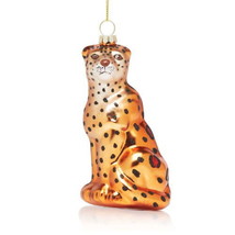 allbrand365 designer Glass Leopard Christmas Ornament, No Size, No Color - £17.29 GBP