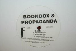 Rare Memphis Tn Gangsta Rap Boondox &amp; Propaganda Doin It 12&quot; Dj Vinyl 1998 Promo - £39.56 GBP