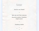 Hotel Eden au Lac Dinner Menu Montreux Switzerland  - £14.24 GBP