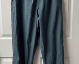 Russell Athletics Nylon Lined Joggers Mens L Green  Pants Ankle Zip Wind... - $24.70