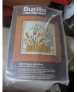 Bucilla cross stitch kit Pattern Dried Flowers #4264 vintage NOS 11 x 11 - £14.54 GBP