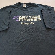 Gildan Heavy Cotton Anytime Fitness Men's Black & White Graphic T-Shirt Size 2XL image 7