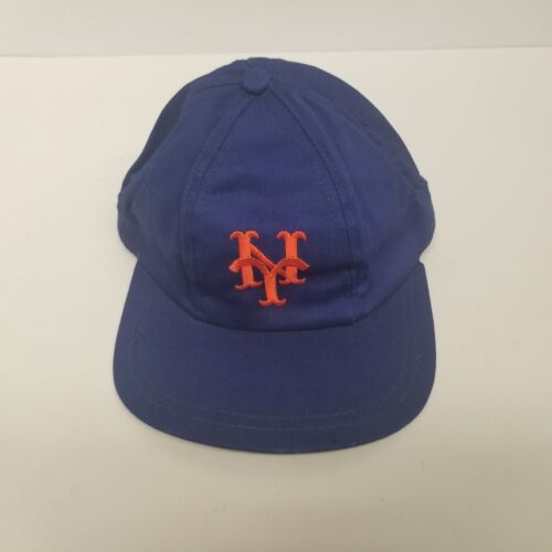 Vintage New York Mets MLB Fitted Blue Hat, Size Medium, MLB Promo Co. - £17.37 GBP