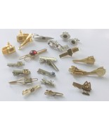 Vintage Lot of 22 Assorted Mens Tie Bar Clips Clasps Initials Fraternity... - €64,69 EUR