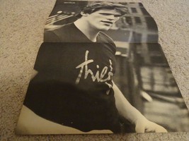 Matt Dillon Rex Smith teen magazine poster clipping black t-shirt 1980&#39;s Vintage - £3.12 GBP