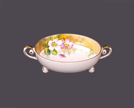 Hand-painted Nippon tri-footed cream soup or bouillon cup. Van Patten 84 mark. - £33.46 GBP