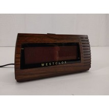 Vintage Westclox Electric Alarm Clock Woodgrain Finish - $9.90