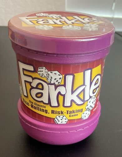 FARKLE Classic Dice Game in Pink Cup by Patch 2008 Edition - BRAND NEW SEALED - $19.95