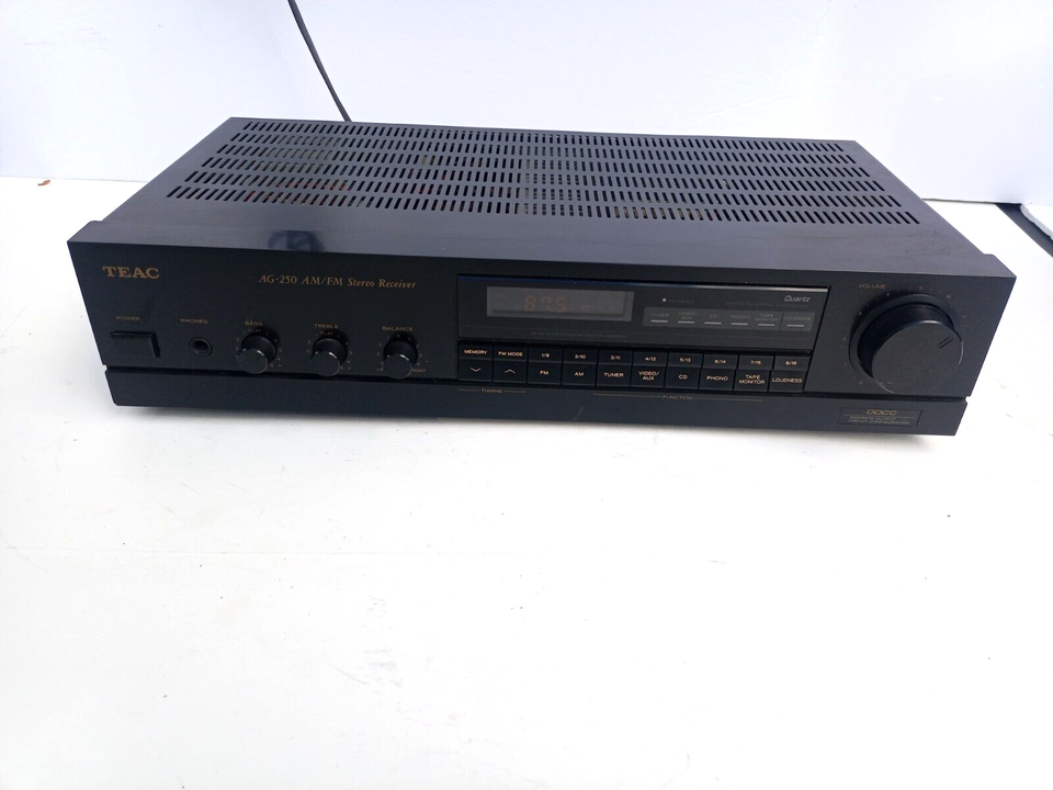 TEAC AG-250 AM FM STEREO RECEIVER DOLBY HOME THEATER TUNER CD PHONO AUDI... - $31.65