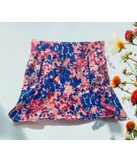 T by Talbots womens size MP Floral Skirt skort Pink blue Stretchy Active... - $29.67 CAD