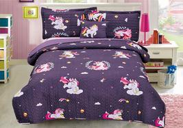 SunRise Children&#39;s Four Piece Quilt Set with Decorative Pillow (Trucks, Full) - £35.59 GBP