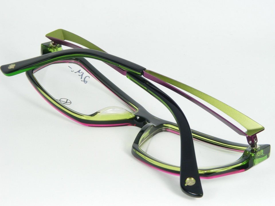 KunoQvist OPO Sweden RATATUSK P86 PINK /BLACK /GREEN EYEGLASSES 56-15-140mm Item image 4