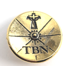 TBN Trinity Broadcasting Network Satellite Dish Pin Christian Religious TV Media - £7.77 GBP