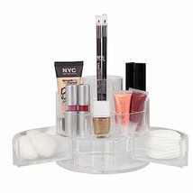 Round Shatter-Resistant 5-Compartment Plastic Vanity Organizer - $44.54