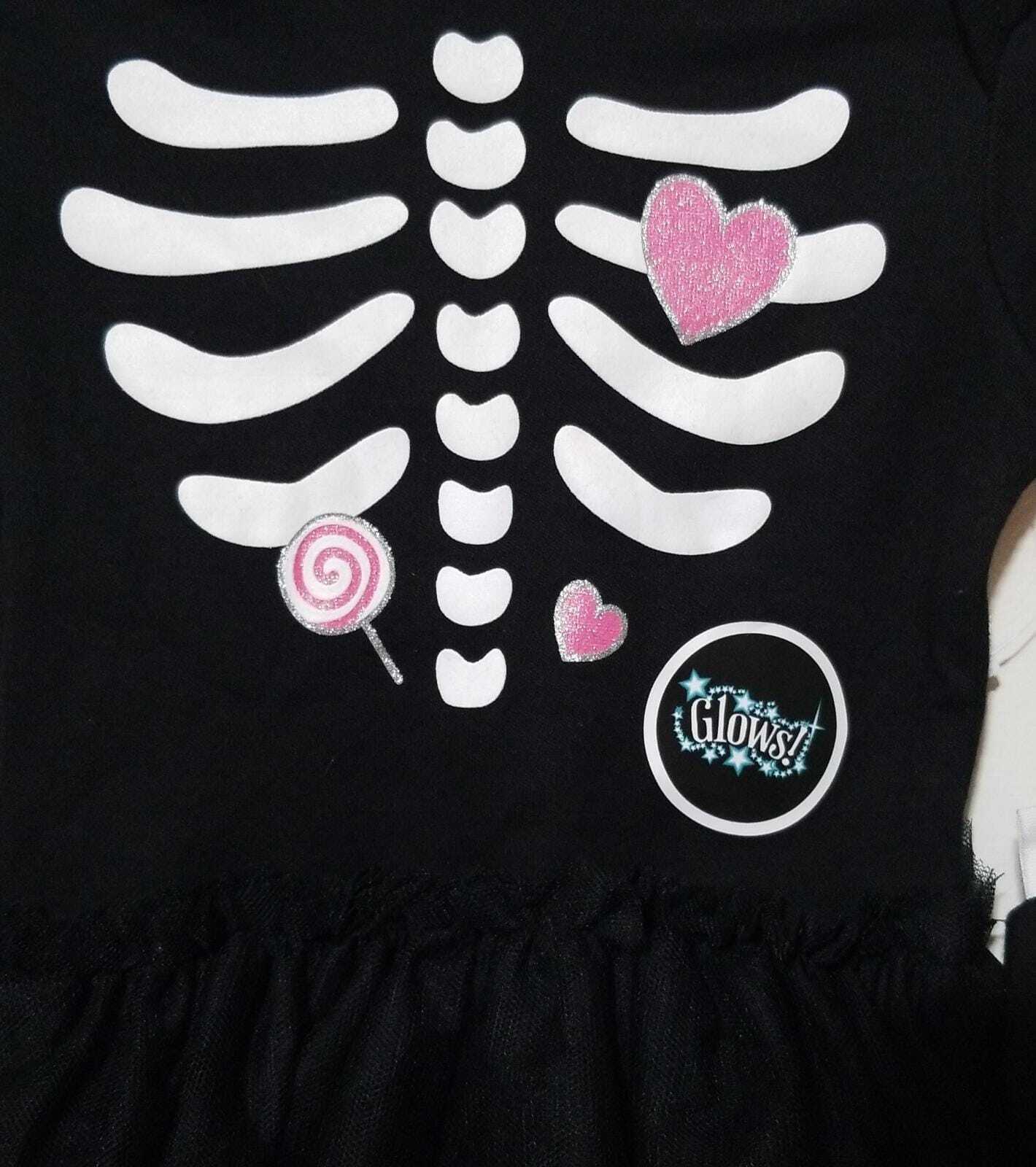 Way To Celebrate Halloween Bg Skeleton Bds Tutu Size 6-9 M Black (LOC TUB-133) Item image 3