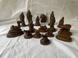 Antique vintage eastern europe christmas nativity set 16 pieces. Marked - £99.91 GBP