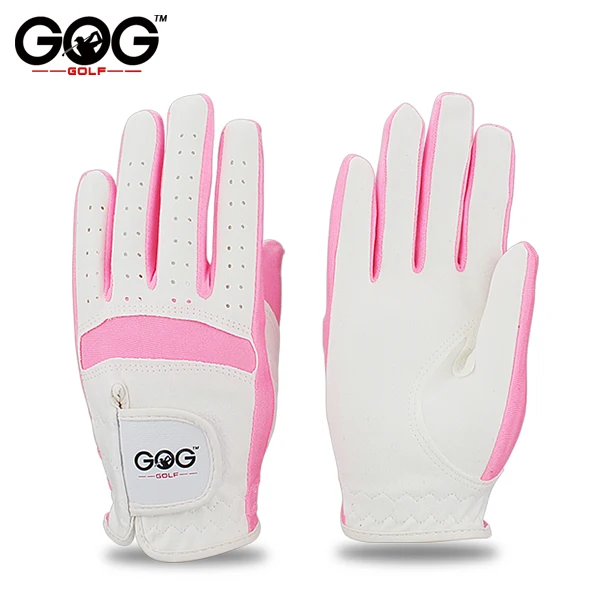 Pack 1 Pair Golf Gloves Kids Micro Cloth  Anti-Slipping Gloves Blue Pink Left Ha - £117.22 GBP