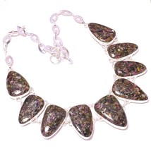 Copper Watermelon Tourmaline Handmade Fashion Necklace Jewelry 18&quot; SA 653 - £11.18 GBP