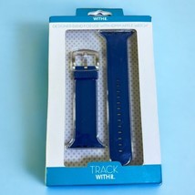 Dark Blue Silicone Sport Strap Watch Band Compatible with 42/44/45mm Apple Watch - £7.49 GBP