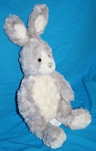 Best Made Toys Stuffed Easter Bunny Rabbit 13&quot; Gray Cream Swirl Plush Soft Toy - £9.74 GBP