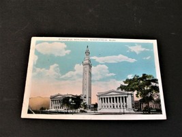 Municipal Buildings, Springfield, Mass.-Red G. Washington 2 Cent -1929 Postcard. - £9.43 GBP