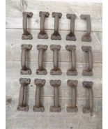 20 CAST IRON HANDLES RUSTIC DRAWER PULLS 5 1/2&quot;  TABLE TRAY CABINET WIND... - £39.61 GBP