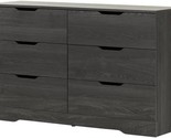 6-Drawer Double Dresser With Gray Oak Finish From South Shore. - $253.93