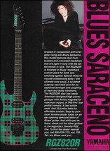 Blues Saraceno Yamaha RGZ 820R Custom Plaid Guitar 1993 ad 8 x 11 advert... - £3.09 GBP