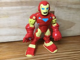 Marvel Super Hero Squad 5&quot; Iron Man Armored Mission Action Figure Hasbro... - £6.11 GBP