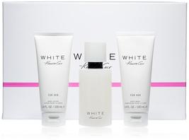 Kenneth Cole White Perfume 3.4 Oz Eau De Parfum Spray 3 Pcs Gift Set   image 4
