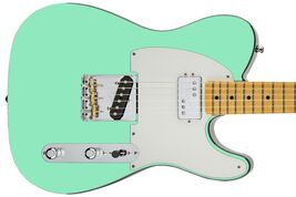 Guitar Skin Axe Wrap / Pickguard Headstock Re-Skin - Diego Seafoam Green... - $34.60+