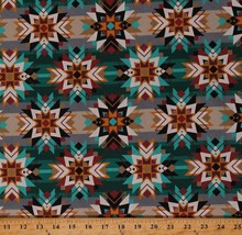 Cotton Southwestern Aztec Tribal Chenoa Argyle Fabric Print by the Yard D366.47 - £10.41 GBP