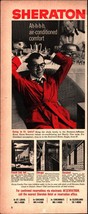 1960 SHERATON HOTELS Magazine Ad - Air Conditioned Comfort nostalgic c5 - £16.93 GBP