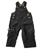JoJo Maman Bebe Baby Boys Navy Corduroy Overalls Plaid Lining 6-12 Months - $23.63 CAD