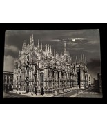 Milan Duomo Italy Vintage Postcard Posted Professor Stamp Castle Hallowe... - $272.59 MXN